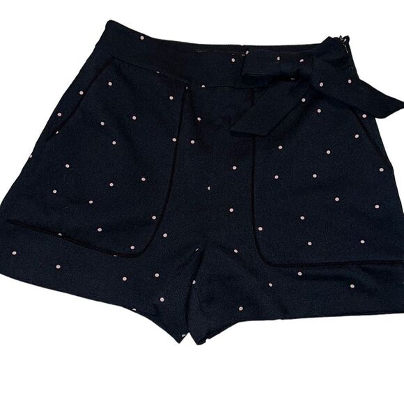 Zara Basic Blue with Yan Polka Dot Shorts Size Small - Picture 1 of 4